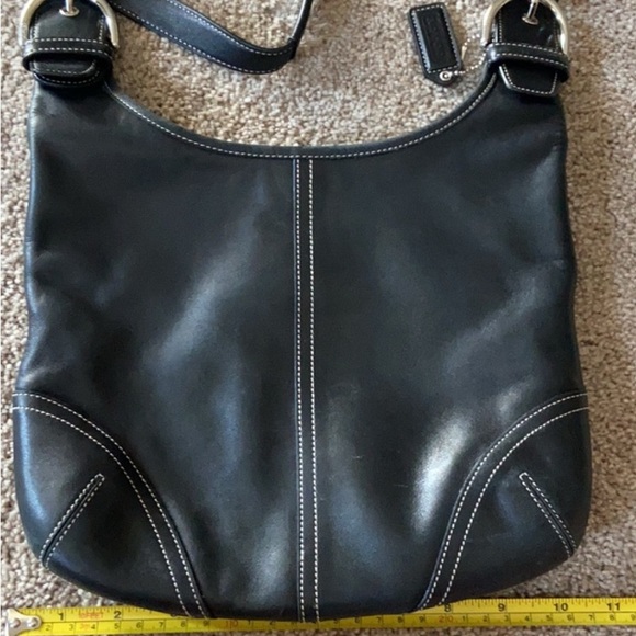 Coach Black Leather Crossbody Bag - Picture 2 of 9